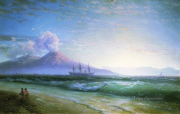 Ivan Aivazovsky la bahía de Nápoles temprano en la mañana Paisaje marino Pinturas al óleo